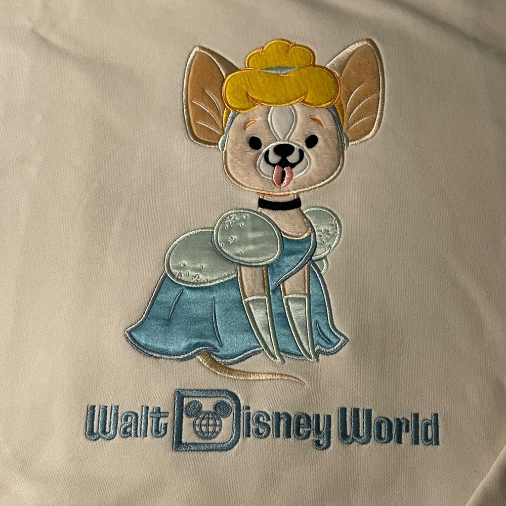 2026 Disney Parks Halloween Cinderella Chihuahua Dog Sweatshirt 2X Pullover NWT